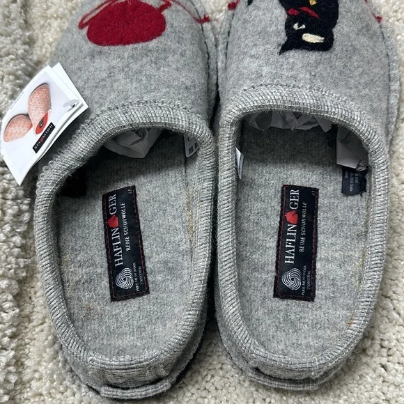 Haflinger Gray Women's Slippers - Picture 2 of 13